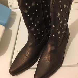Roper brown light-up boots NWOT